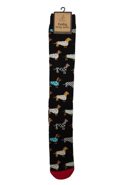  Bartleby Womens Outdoor Funky Patterned Welly Socks 