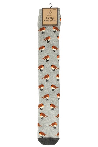  Bartleby Womens Outdoor Funky Patterned Welly Socks 