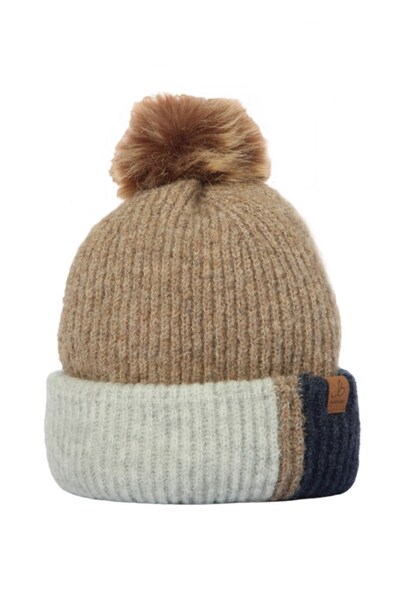  Bartleby Womens Waterproof Thermal Bobble Hat   Block Print 