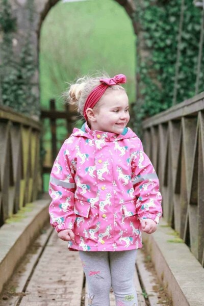 Blade & Rose Flying Unicorn Kids Colour Changing Raincoat 