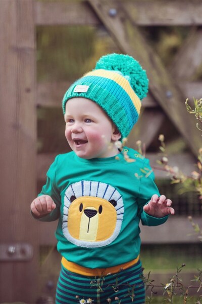  Blade & Rose Toddler Striped Bobble Hat 