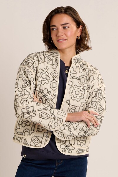  Brakeburn Amada Womens Embroidered Quilted Jacket 