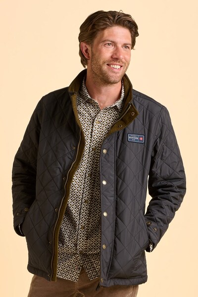  Brakeburn Sanderstead Diamond Quilted Mens Jacket 