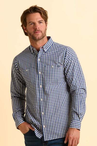  Brakeburn Stalbridge Mens Gingham Shirt 