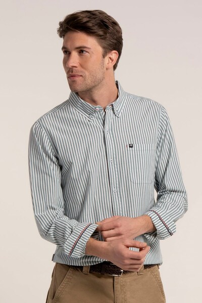  Brakeburn Stanfield Mens Stripe Shirt 