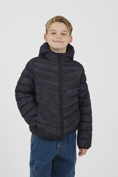  Brave Soul Kids Camo Hooded Puffer Jacket 