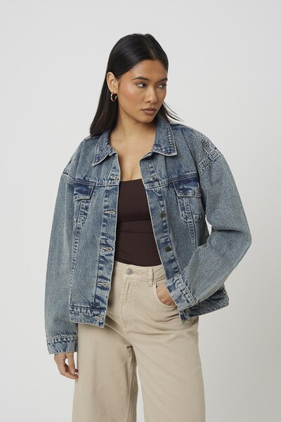  Brave Soul Oversized Womens Denim Jacket 