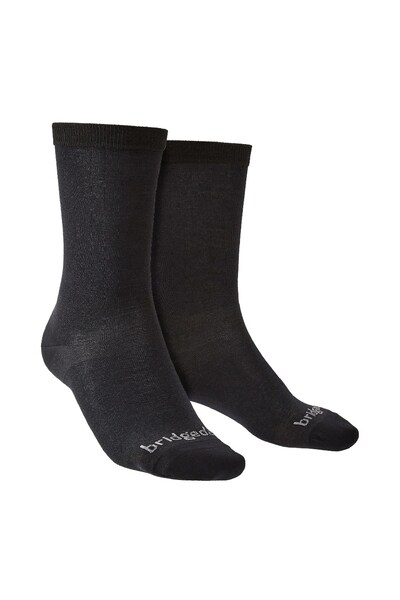  Bridgedale Mens Liner Base Layer Coolmax Boot Socks 2 Pack 