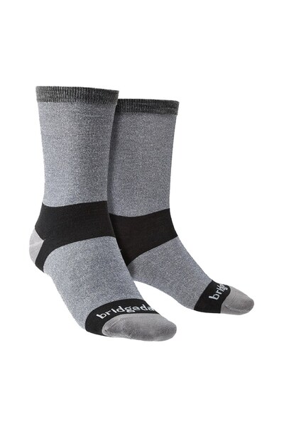  Bridgedale Mens Liner Base Layer Coolmax Boot Socks 2 Pack 