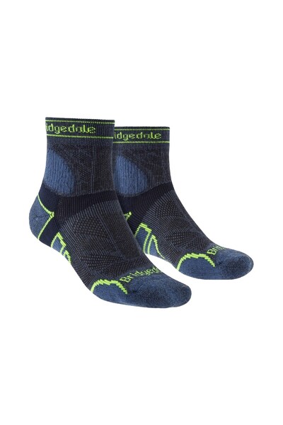  Bridgedale Mens Running Lightweight T2 Merino Crew Socks 