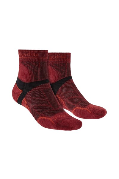  Bridgedale Mens Running Lightweight T2 Merino Crew Socks 