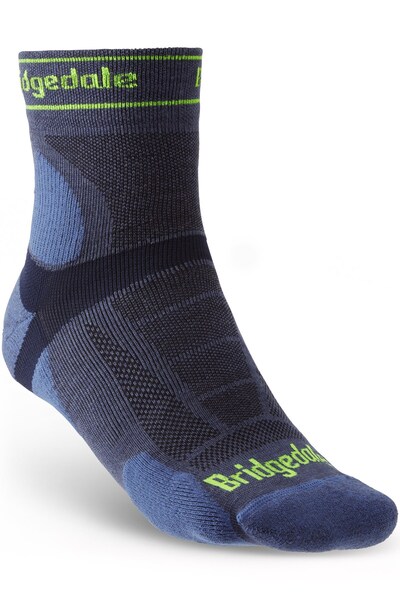  Bridgedale Ultra Light Mens T2 Merino Run Mini Crew Socks 