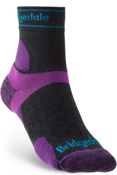  Bridgedale Ultra Light Mens T2 Merino Run Mini Crew Socks 
