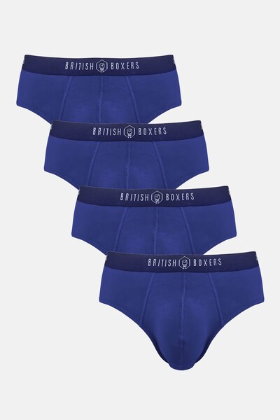  British Boxers Mens Four Pack Bamboo Briefs 