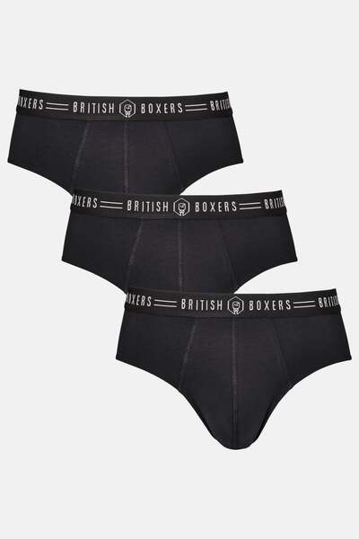  British Boxers Mens 3 Pack Briefs 