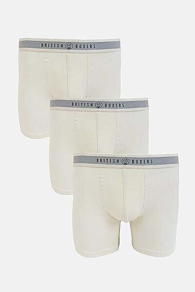  British Boxers Mens 3 Pack Stretch Trunks 