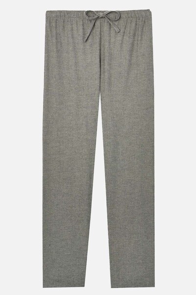  British Boxers Whitby Jet Herringbone Mens Cotton Pyjama Trousers 