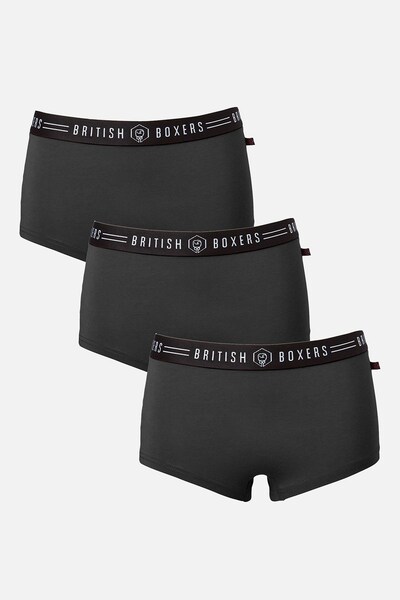  British Boxers Womens 3 Pack Hipster Briefs 