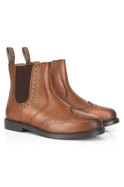  Catesby England Boston Mens Leather Sole Dealer Boots 