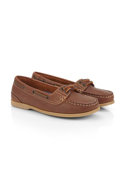  Catesby England Pixie Womens Premium Leather Boat Shoes 