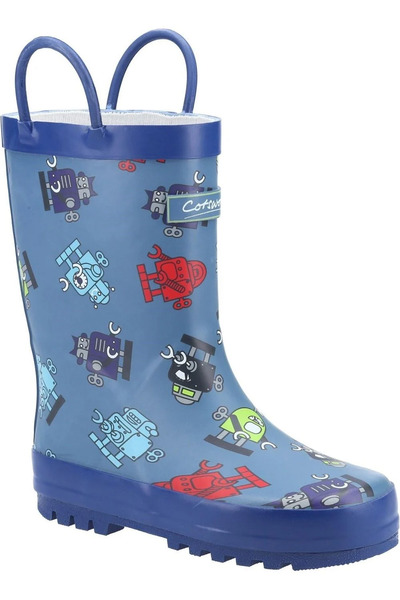  Cotswold Puddle Kids Robot Wellington Boots 