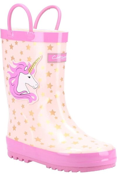  Cotswold Puddle Kids Unicorn Wellington Boots 