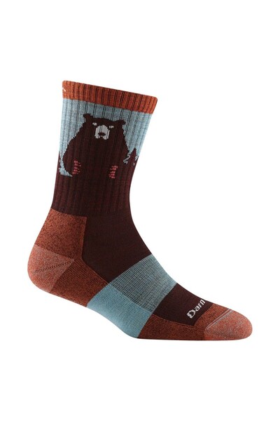  Darn Tough Ladies Novelty Bear Patterned Hiking Merino Socks 