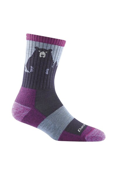  Darn Tough Ladies Novelty Bear Patterned Hiking Merino Socks 