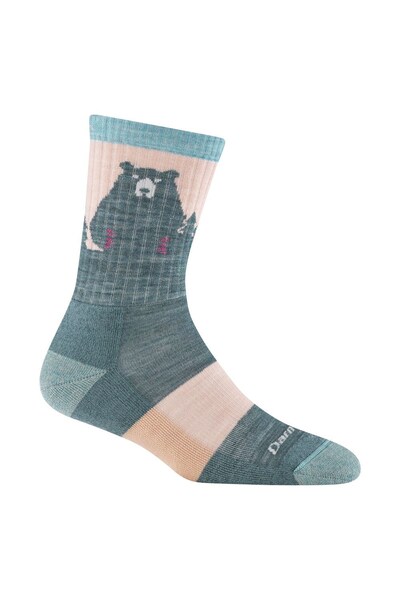  Darn Tough Ladies Novelty Bear Patterned Hiking Merino Socks 