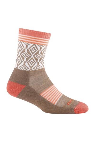  Darn Tough Ladies Patterned Micro Crew Hiking Merino Socks 