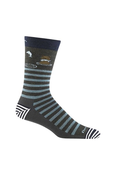  Darn Tough Mens Animal Patterned Crew Seamless Merino Socks 