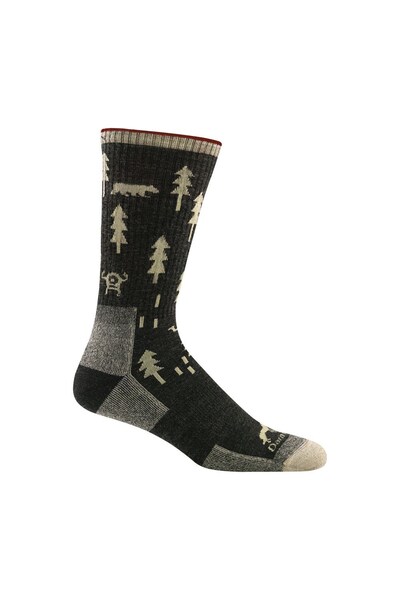  Darn Tough Mens Patterned Boot Merino Wool Hiking Socks 