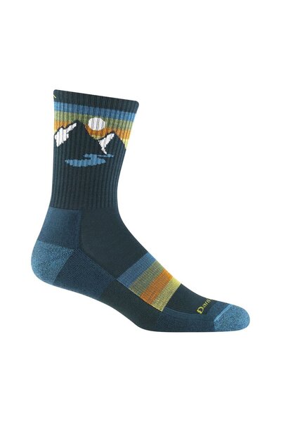  Darn Tough Mens Patterned Crew Hiking Seamless Merino Socks 