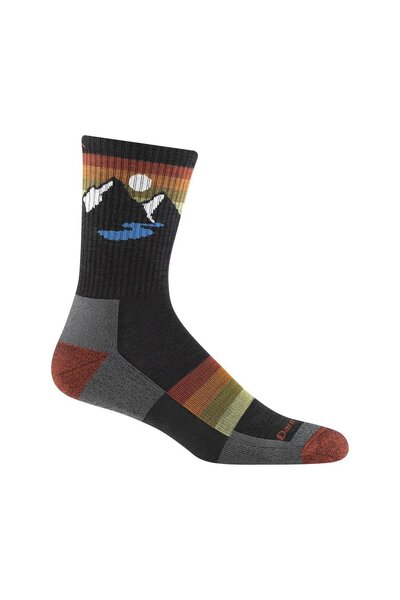  Darn Tough Mens Patterned Crew Hiking Seamless Merino Socks 