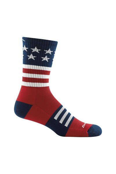  Darn Tough Mens Us Flag Crew Lightweight Hiking Merino Socks 