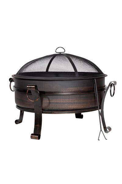  Dellonda Deluxe 2 In 1 Fire Pit & Coffee Table 