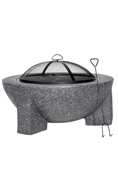  Dellonda Mgo Fire Pit With Bbq Grill 