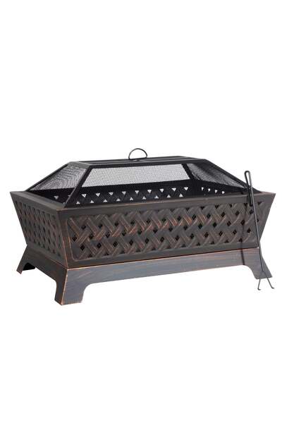  Dellonda Rectangular Fire Pit 