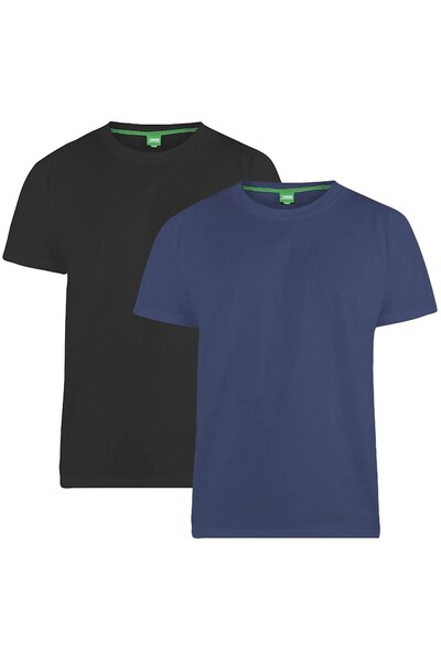  Duke Fenton D555 Mens Kingsize T Shirt 2 Pack 