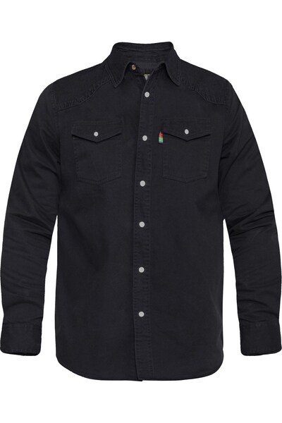  Duke Mens Kingsize Western Denim Shirt 