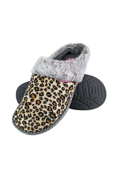  Dunlop Women's Memory Foam Knitted Mules Slippers 