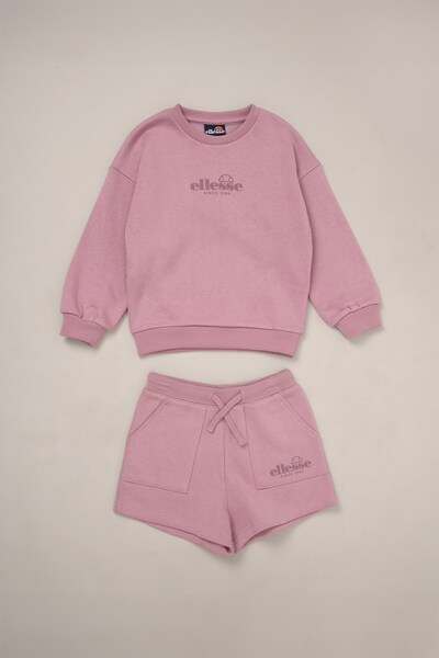  Ellesse 2 Piece Kids Sweatshirt And Short Outfit Set 
