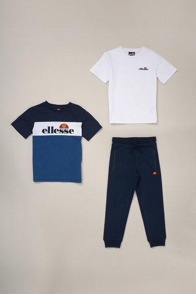  Ellesse 3 Piece T Shirt And Jogger Kids Outfit Set 