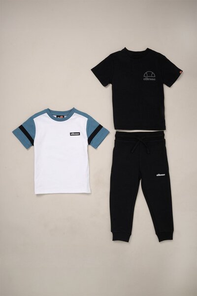  Ellesse 3 Piece T Shirt And Jogger Kids Outfit Set 