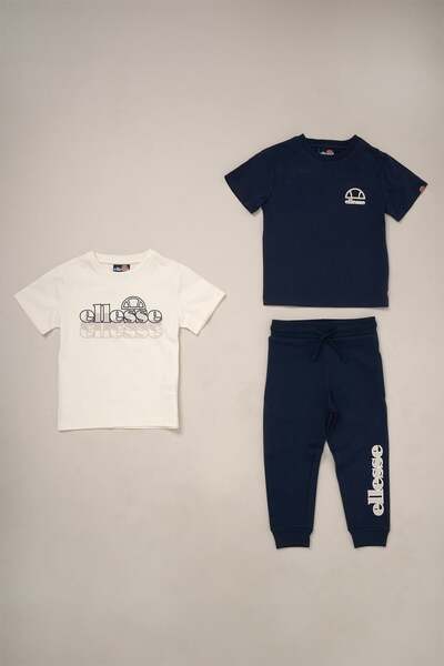  Ellesse 3 Piece T Shirt And Jogger Kids Outfit Set 