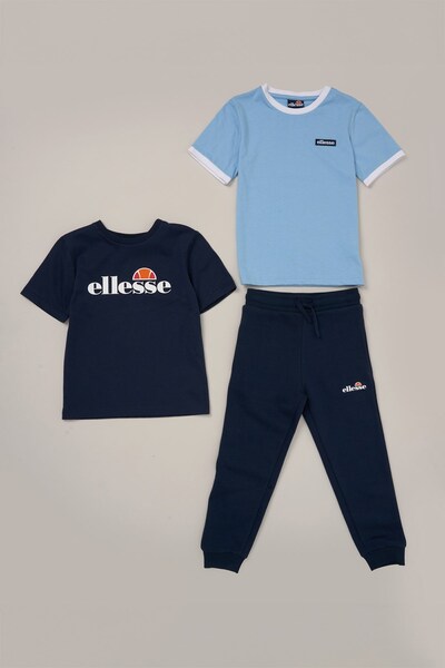  Ellesse 3 Piece T Shirt And Jogger Kids Outfit Set 