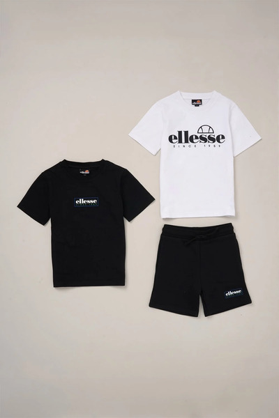  Ellesse 3 Piece T Shirt And Short Kids Outfit Set 