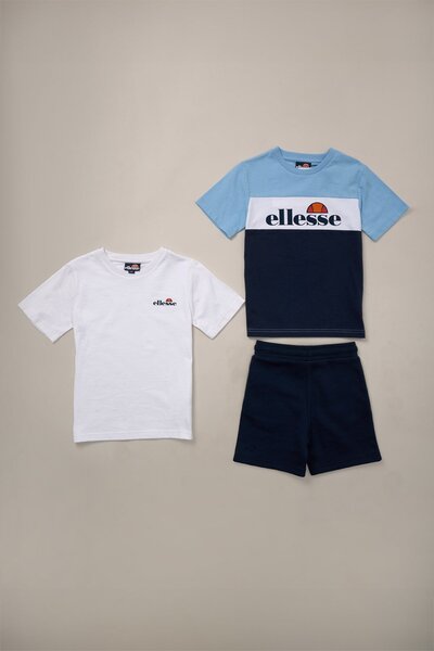  Ellesse 3 Piece T Shirt And Short Kids Outfit Set 