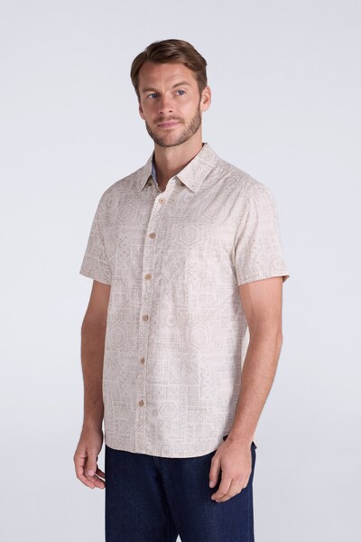  Ems Ems Bass Short Sleeve Printed Shirt   Beige 