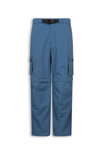  Ems Ems Camp Cargo Mens Zip Off Pants Short Length   Blue 